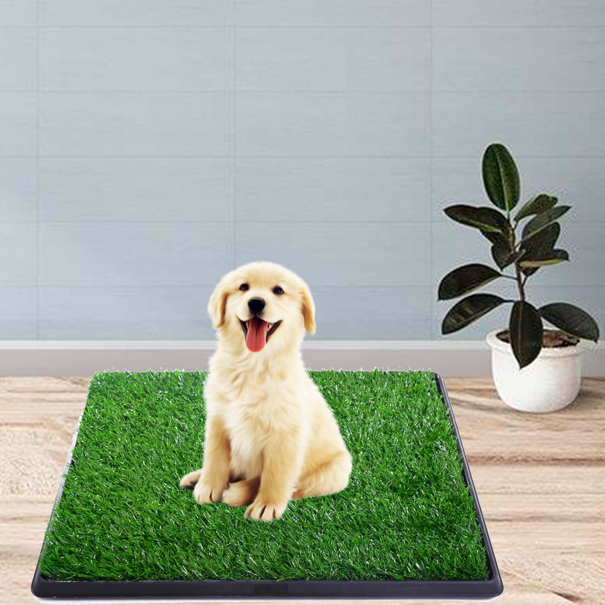 Chambria Artificial Grass Dog Sofa Tucker Murphy Pet Size 20 W x 25 D x 1 H